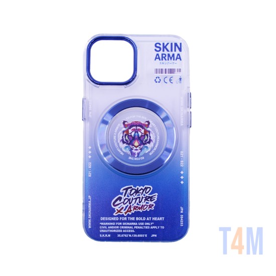 Capa Magnetic Design Skinarma Para Apple iPhone 11 Azul Claro